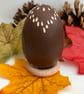 Little Owl decorated wooden egg  - Image 4