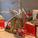 Cozy Christmas Self-Care Gift Kit – Massage Oil, Hand Cream, Tea Bag, Sleep Mask