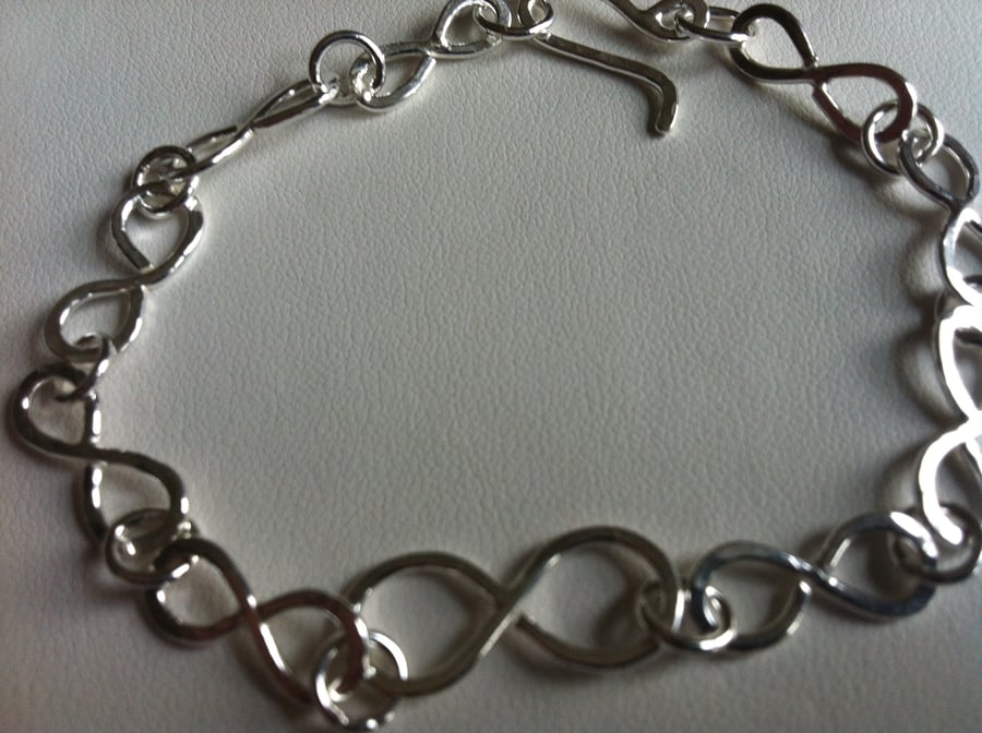 Sterling Silver Infinity Bracelet