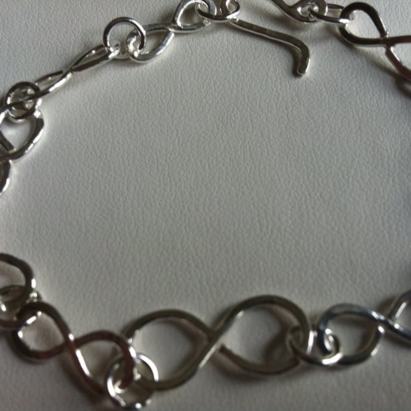 Sterling Silver Infinity Bracelet