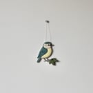 'Blue Tit' - Hanging Decoration