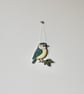 'Blue Tit' - Hanging Decoration