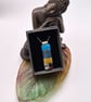 A Day at the Beach (7) Seascape Fused Glass Pendant - Image 3