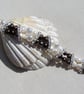 Chocolate Brown & White Freshwater Pearl Glamour Beaded Bracelet "Mocha Crush" - Image 6