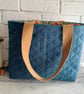 Upcycled Quilted Denim Tote Bag, Analogue Bag - Image 9