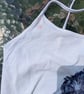 upcycled lino print borzoi medieval knight tank top sized small  - Image 2