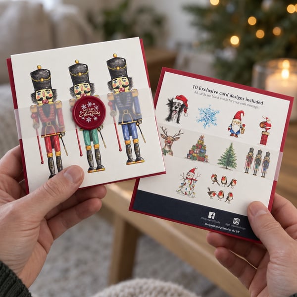 10pc Mixed Design Christmas Cards