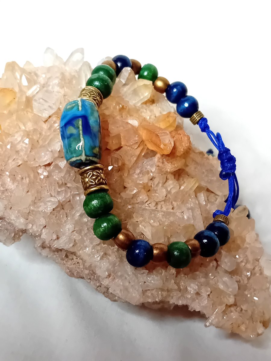 Boho Style Wooden Beaded Bracelet