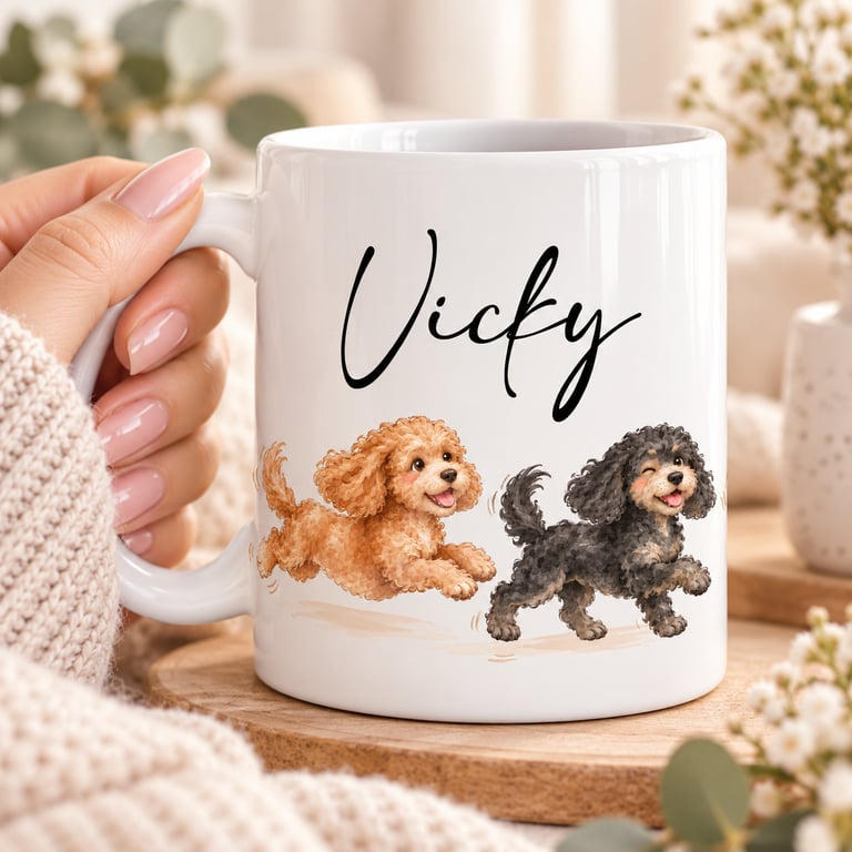 Personalised Cockapoo Mug with Name – Gift for Dog Lovers