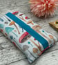 Mushroom Themed Fabric Pocket Tissue Holder - Travel Tissue Case - Reusable - Image 3