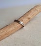 Hammered Sterling Silver "Nope" Band Ring - Finger or Thumb Ring - Image 3