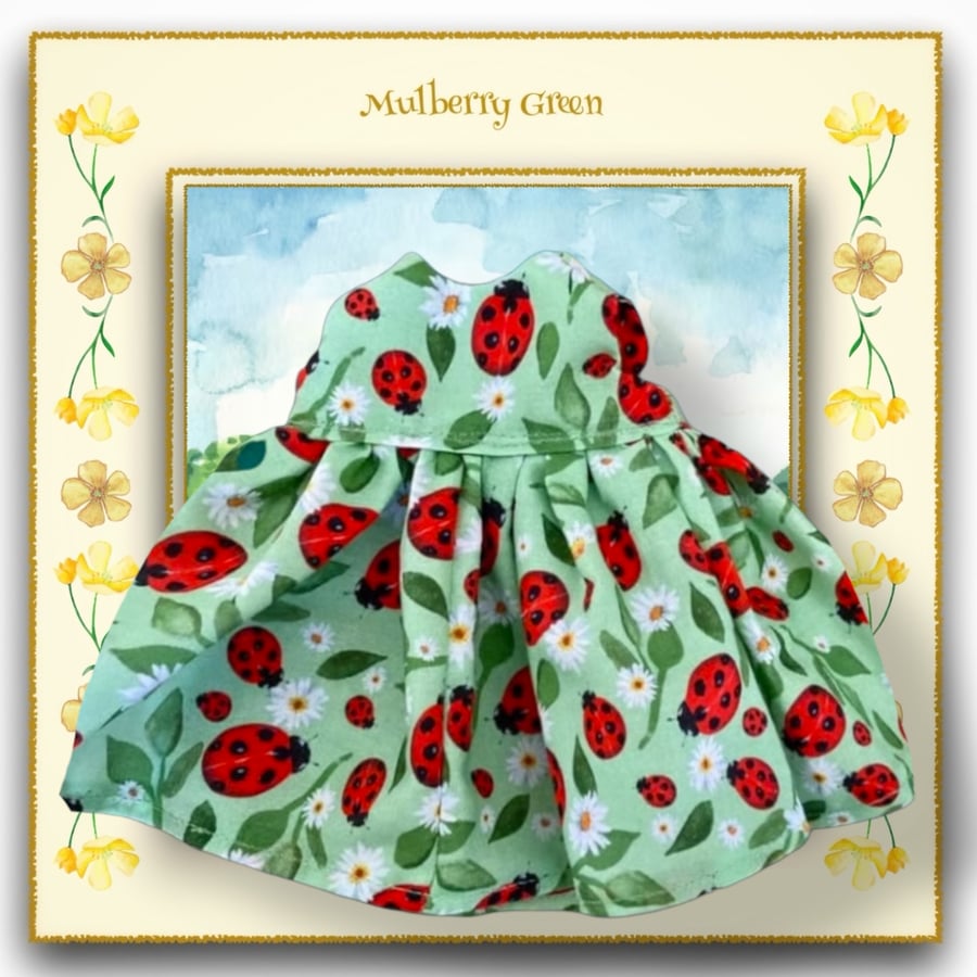 Ladybird Dress with Round Neck