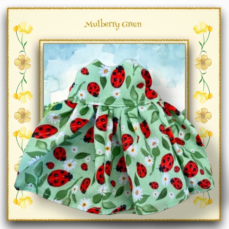Ladybird Dress with Round Neck