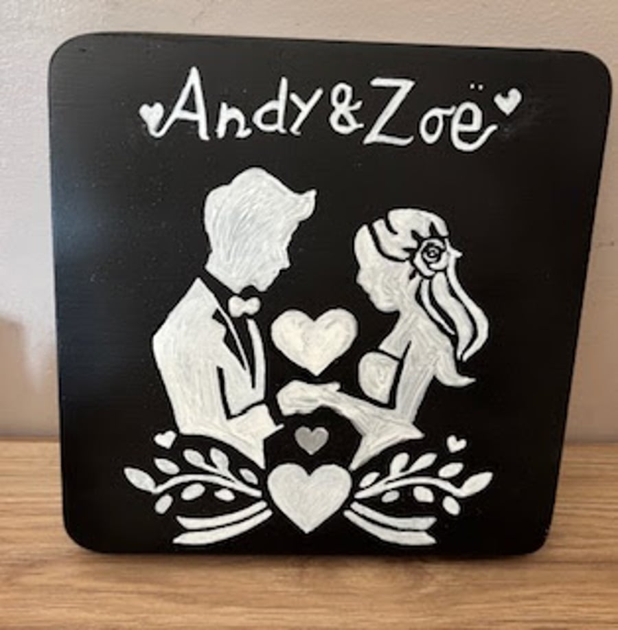 Wedding plaques Bride & Groom