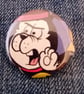Vintage Comic Badge – Shouting Dog - Image 1