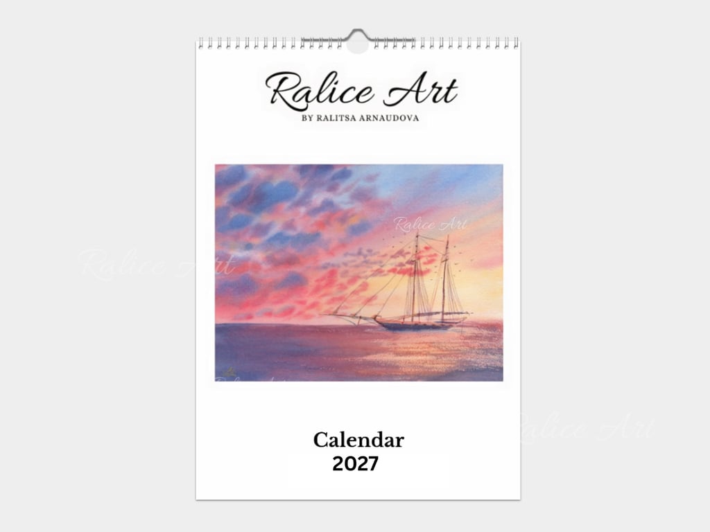 Wall Art Calendar 2027 - With 12 Original Artworks