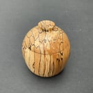 Spalted beech wooden box with loose fitting lid
