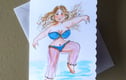 original hand painted cards