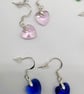 Small Glass Crystal Heart Earrings - multiple options - Image 2