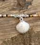 Sterling Silver Shell & Miyuki Beaded Anklet. Sterling Silver. Extension Chain.  - Image 7