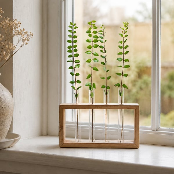 Reclaimed Wooden Propagation Station - Handmade Artisan Home Décor