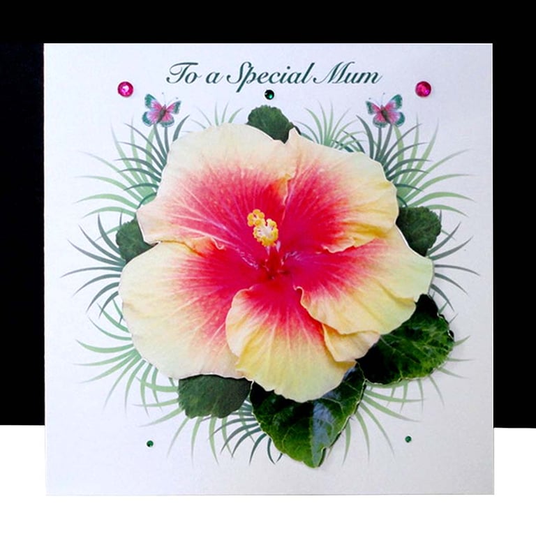 Happy Mother’s Day – Hibiscus Handmade Card 