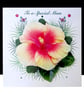 Happy Mother’s Day – Hibiscus Handmade Card  - Image 1
