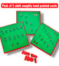 Pack of 3 adult Christmas cards, rude sweary cheeky naughty, hand painted 
