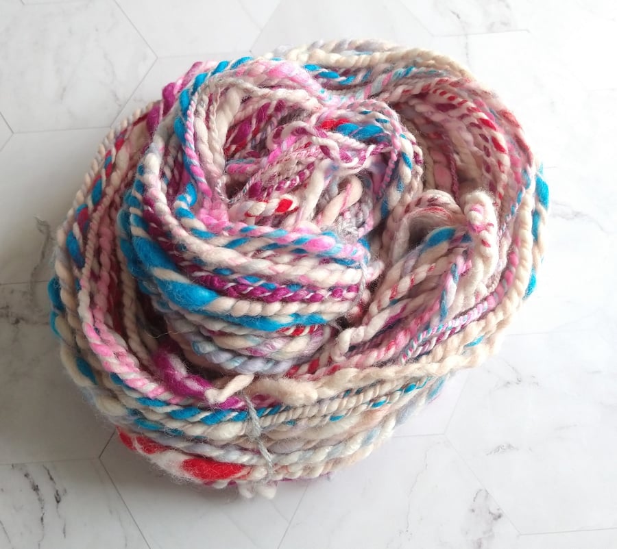 Unicorn Fluff Handspun British Wool Art Yarn