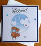 Husband Christmas Card - Foxes with Cloudy Sky - Image 10