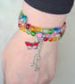 Gorgeous Over The Rainbow Memory Wire Bracelet. - Image 5
