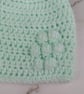 Matching Mum and Baby Crochet Hats, Pastel Green Pom Pom Beanie Set  - Image 6