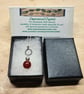 Small circle rope Red Carnelian pendant. July birthstone necklace. - Image 6