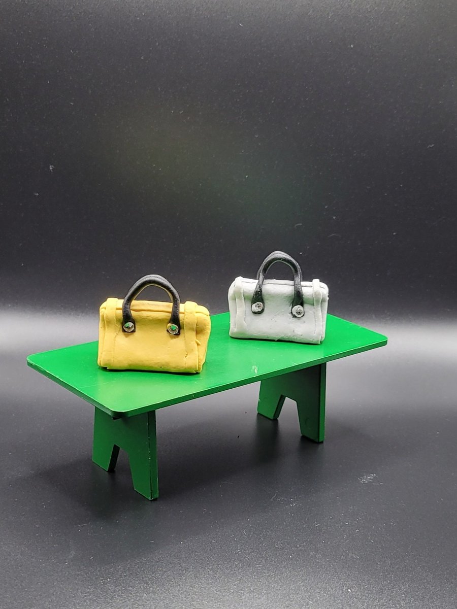 Polymer clay handbag 112 scale miniature novelty gift