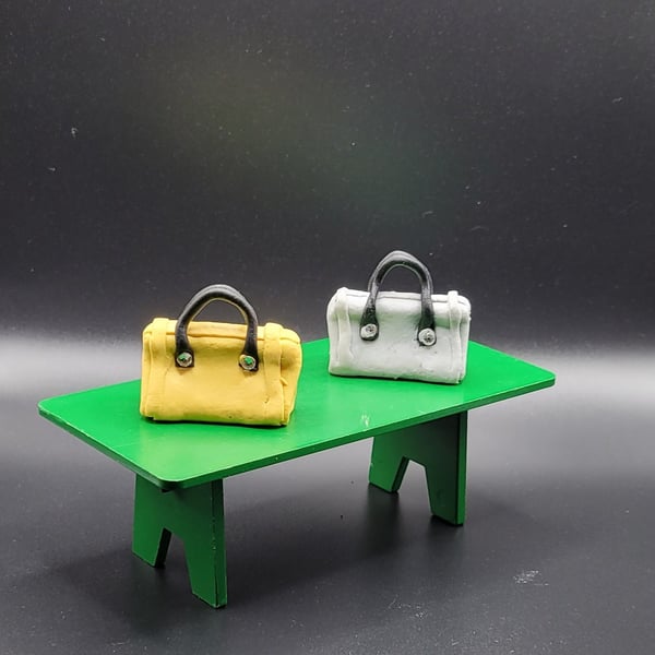 Polymer clay handbag 112 scale miniature novelty gift