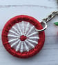 Keyring with Dorset Button and Apple Charm - Image 2