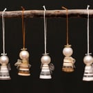 Handmade Button Angel Christmas decoration 
