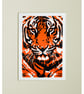 Tiger Linocut - Image 1