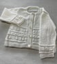 White round neck cardigan