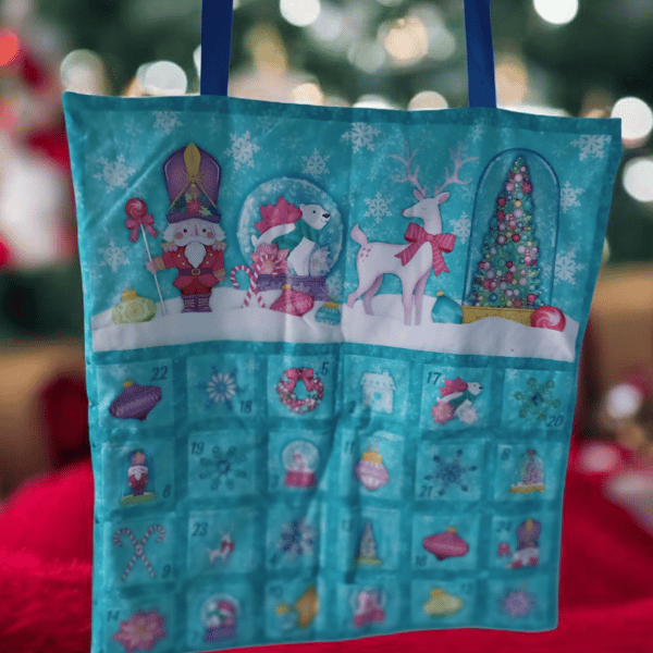 Bright Santa, Reindeer and Polar Bear With Christmas TreeAdvent Calendar 