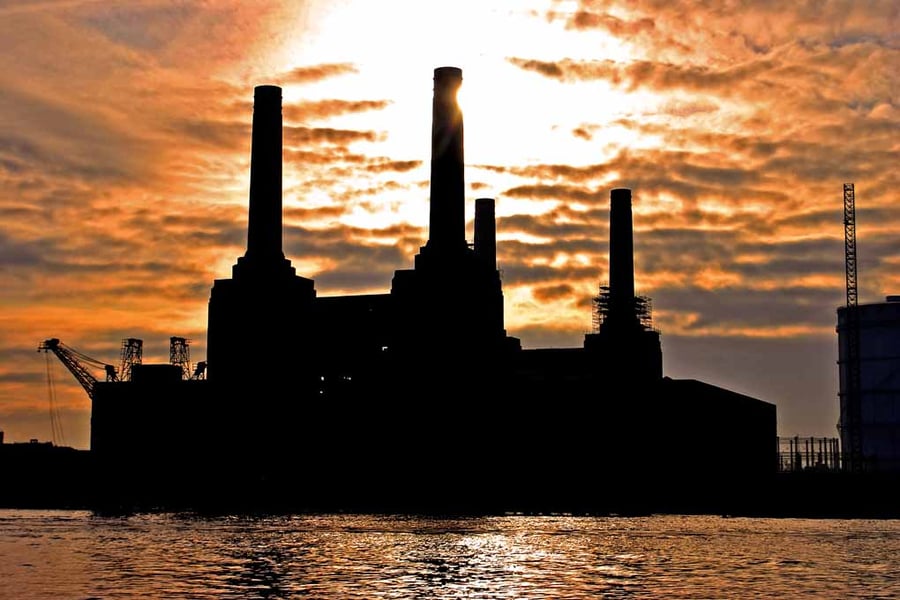 Battersea Power Station Sunset London Photograph Print