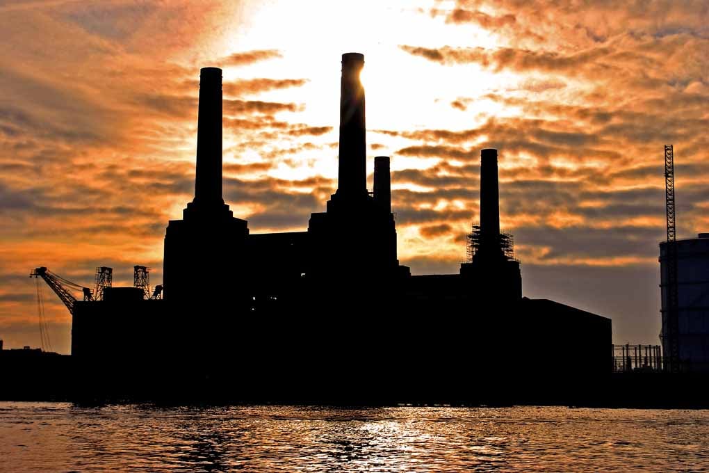 Battersea Power Station Sunset London Photograph Print