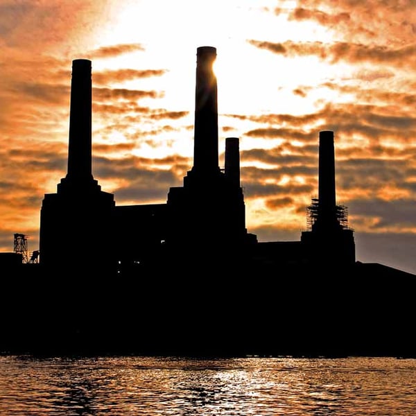 Battersea Power Station Sunset London Photograph Print