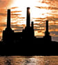 Battersea Power Station Sunset London Photograph Print