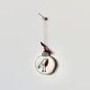 'Robin' Wool Felt Christmas Bauble