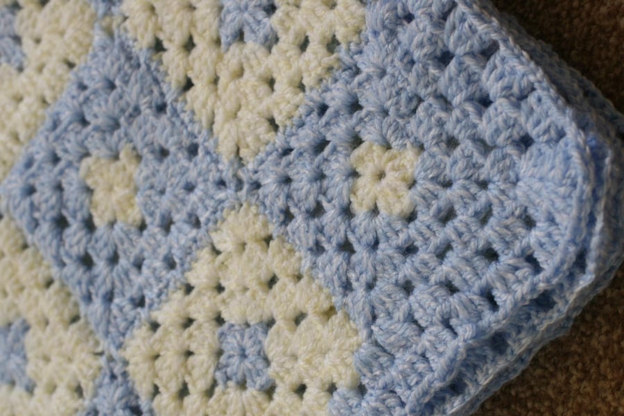 Crochet "Granny Square" Baby Blanket