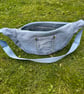 Denim cross body bag - light blue - Upcycled - sustainable fashion