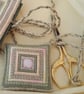 Needlepoint Needlecase, scissors with scissor fob gift set - Image 7