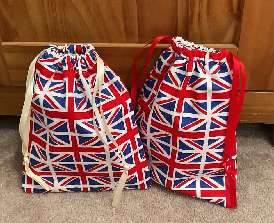 British flag pouch bags