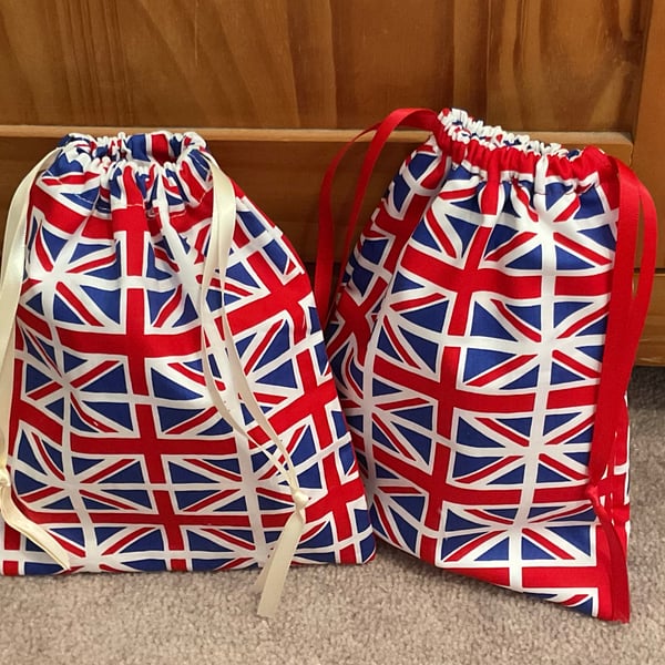 British flag pouch bags